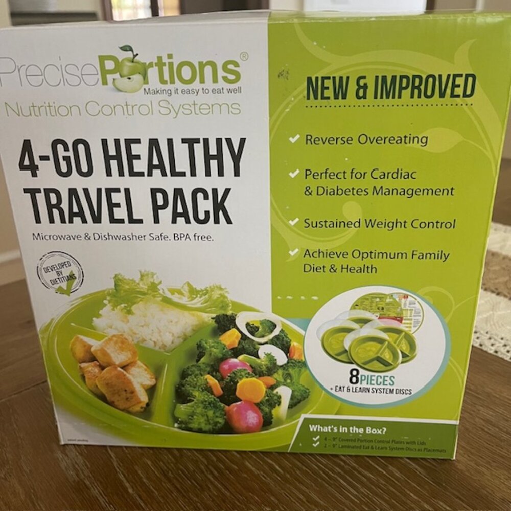 New Precise Portions 4-Go Healthy Travel Pack